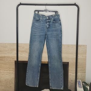 Good American Straight Leg Denim Jeans Size 8